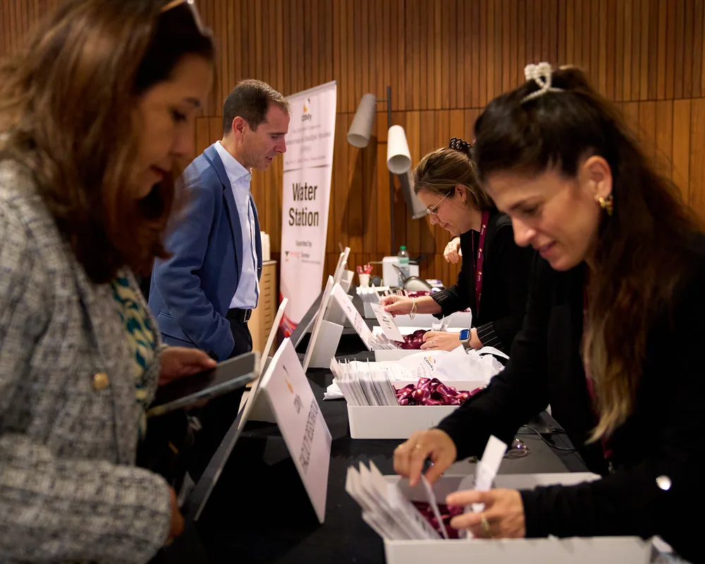 The COMy registration desk